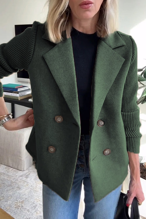 Edith - Women's Blazer with langen Sleeves and Button Placket vorne