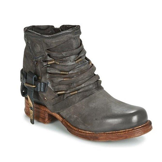Zoe - Women's Casual Ankle Boots with seitlicher Buckle