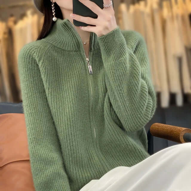 Joanna - Women's Classic Cardigan with Long Sleeve