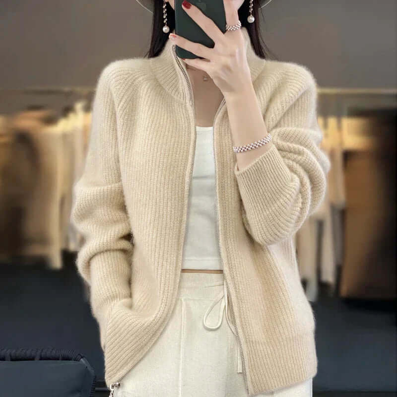 Joanna - Women's Classic Cardigan with Long Sleeve