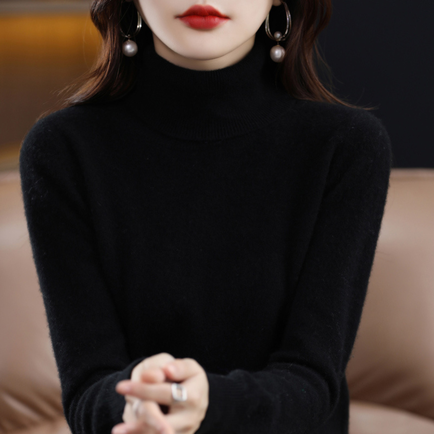 Blake - Women's Spring Classic Turtleneck Sweater