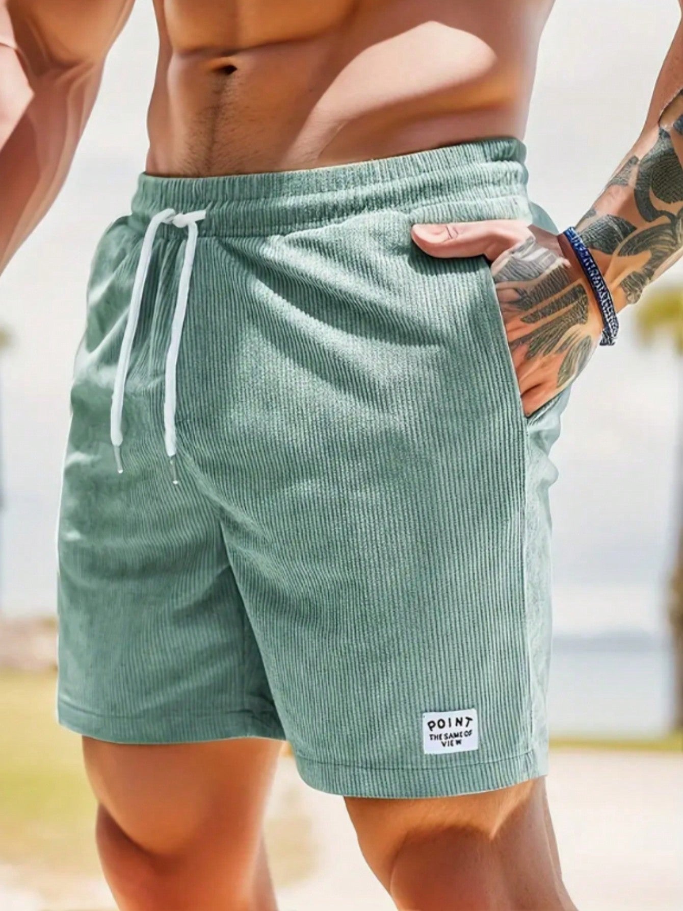 Isabella - Men's Summer Casual Shorts with Drawstring