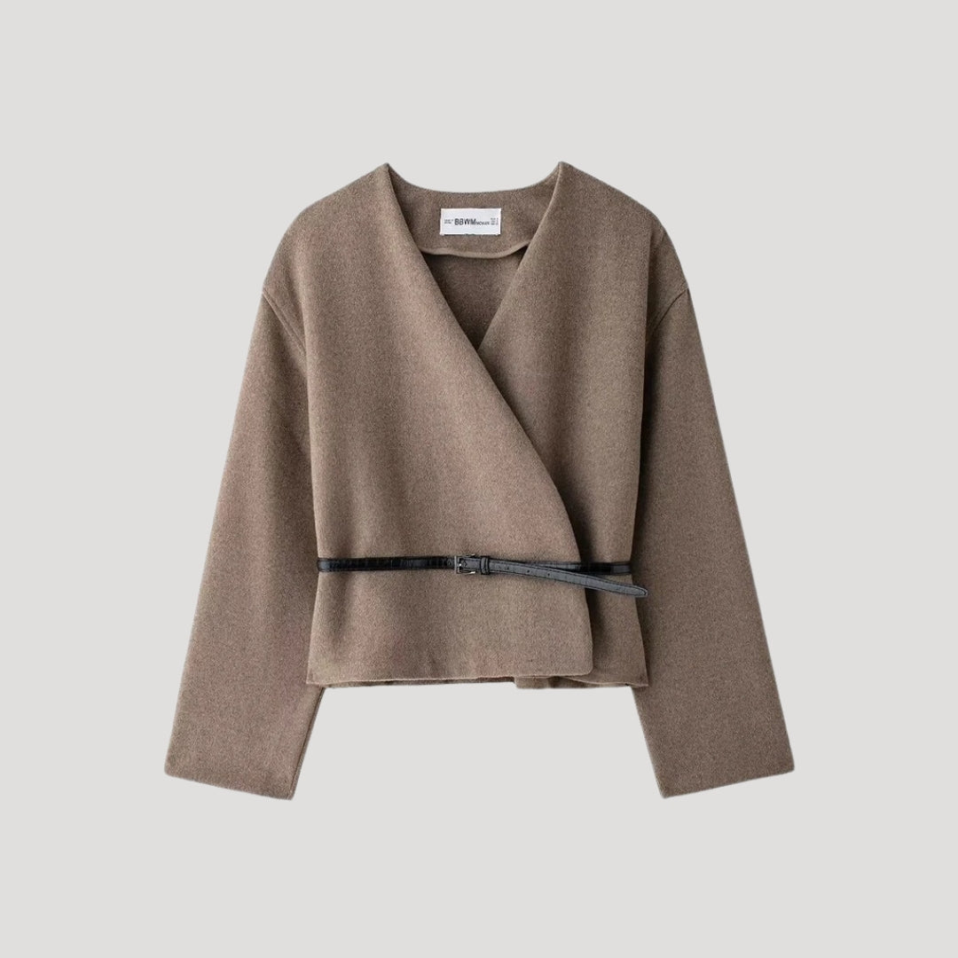Blake - Women's Spring Wickeljacke with Belt