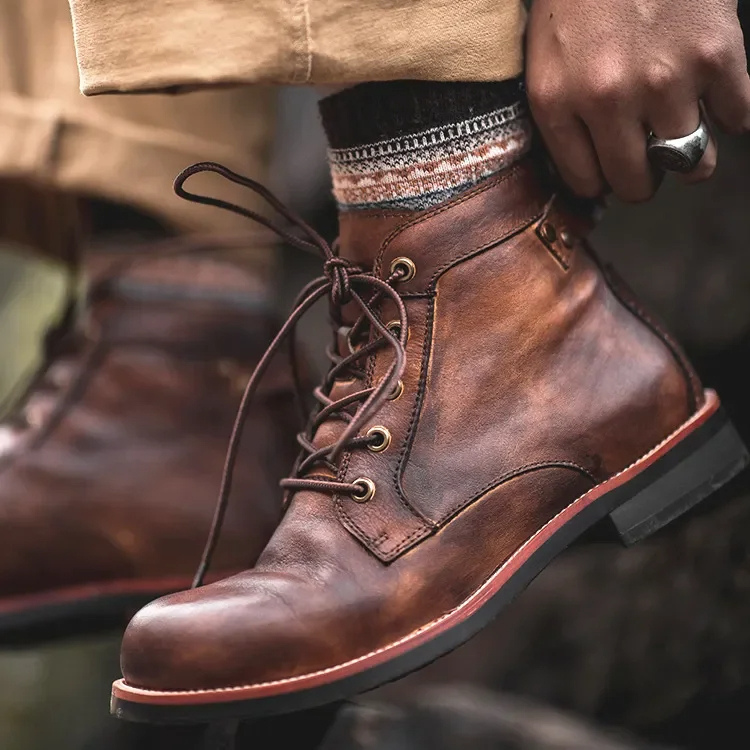 Ethan - Men's Casual Lace-Up Ankle Boots bis zum Ankle