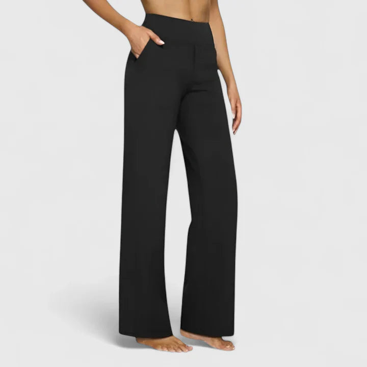 Deborah - Women's Wide Lounge-Trousers with Stretchbund