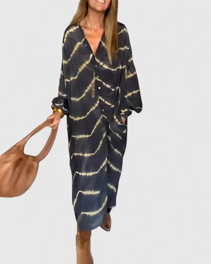 Blake - Women's Batik Shirt Dress