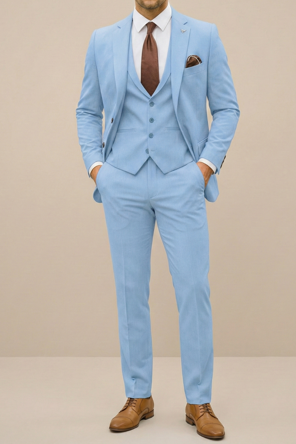 Casey - Men's Spring Modern Three-Piece Suit Set