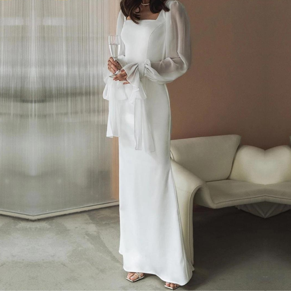 Molly - Women's Off-Shoulder langes Dress for Wedding Guests