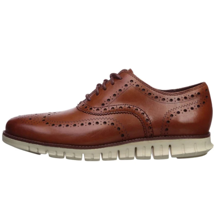 Henry - Men's Brogue-Lace-Up Shoes with Wingtip