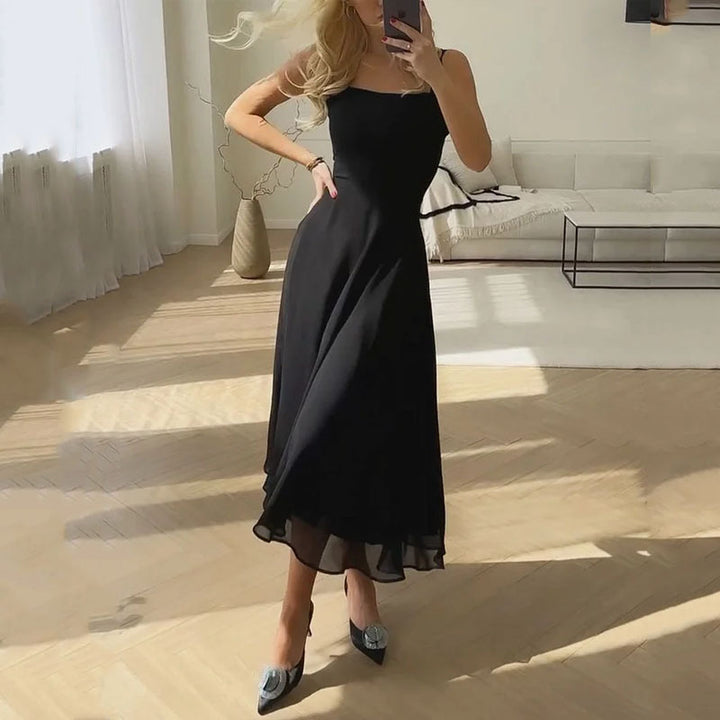 Angela - Women's Quadrat Midi Dress for Wedding Guests