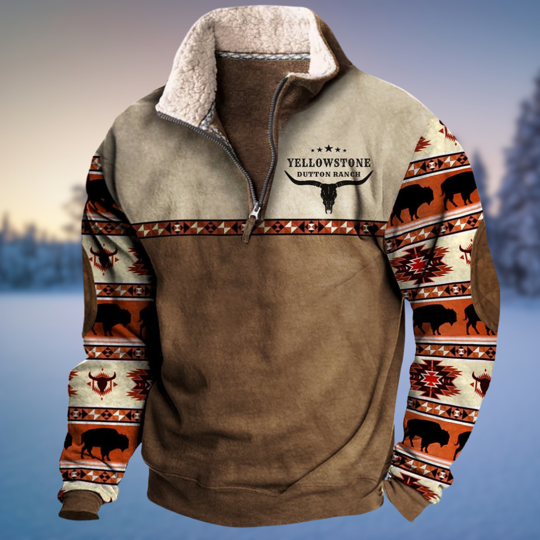 Riley - Men's Casual Spring Sweater with Halb-Zip