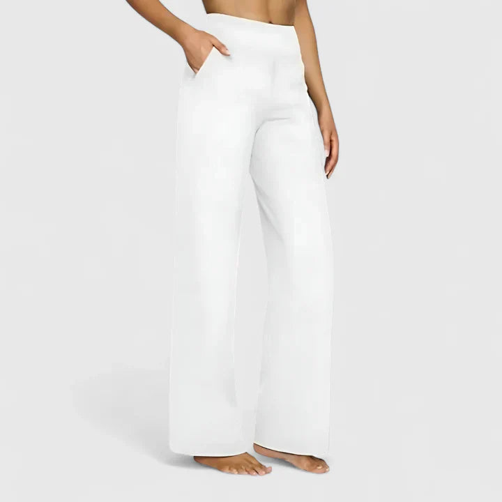 Deborah - Women's Wide Lounge-Trousers with Stretchbund