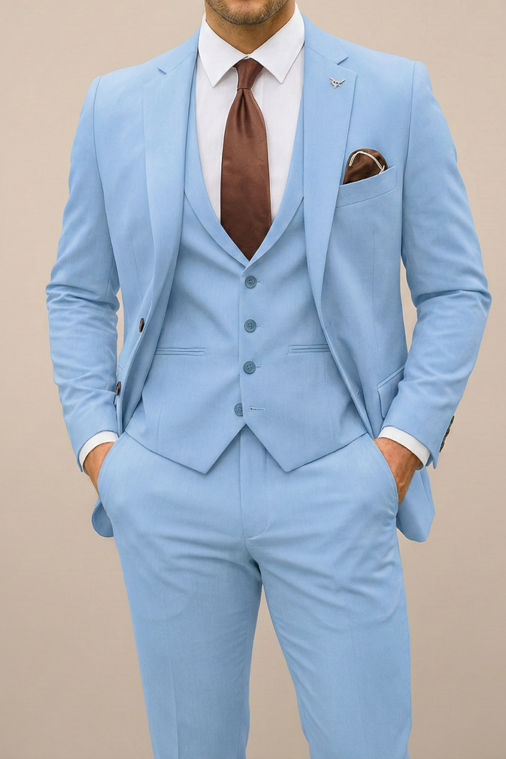 Casey - Men's Spring Modern Three-Piece Suit Set