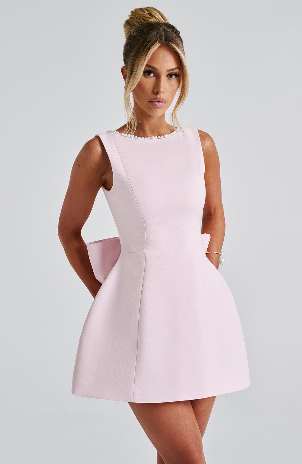 Pamela - Women's Strukturiertes Mini Dress for Wedding Guests