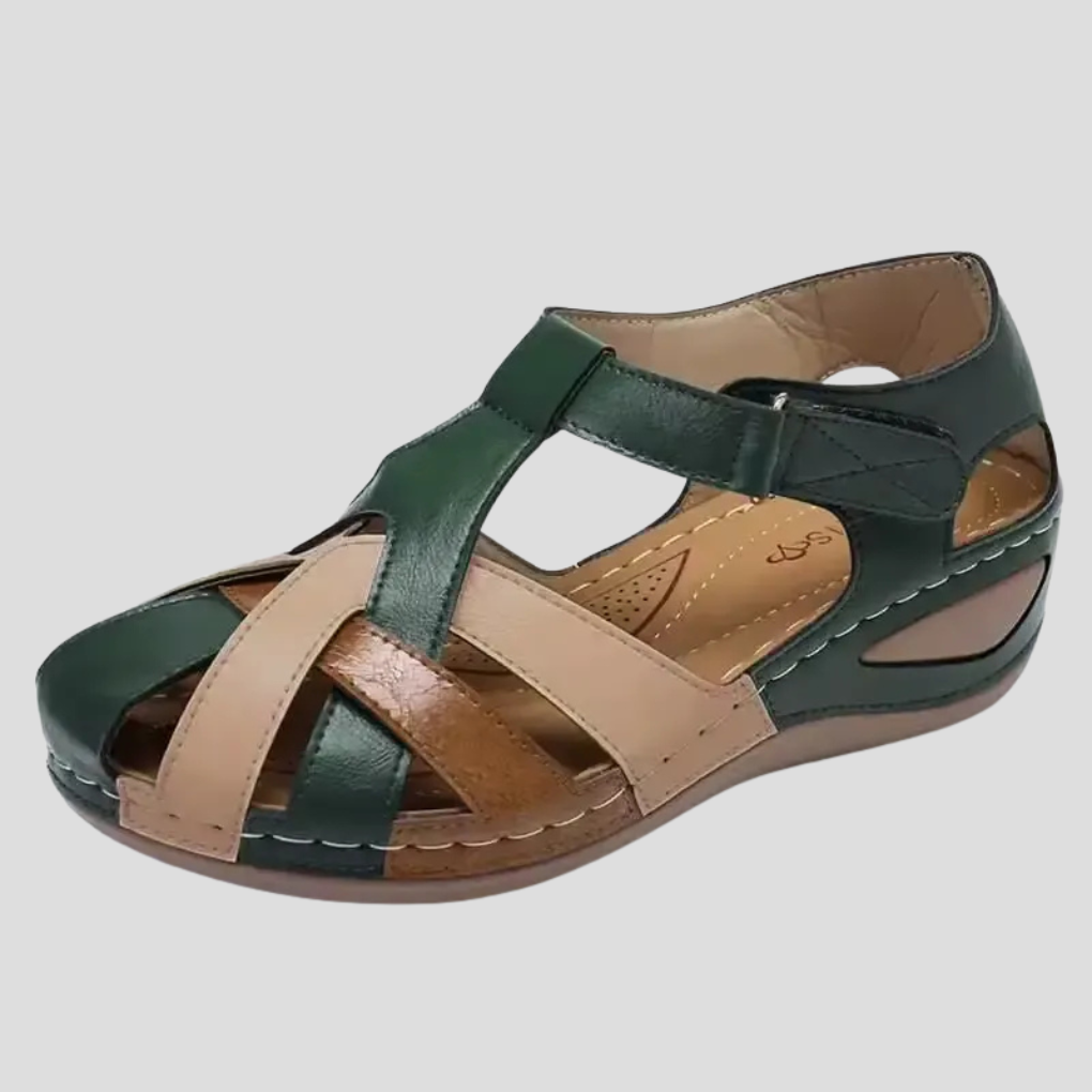 Women's Comfort Arch Support Leather Sandals - Women's Comfort Arch Support Leather Sandals