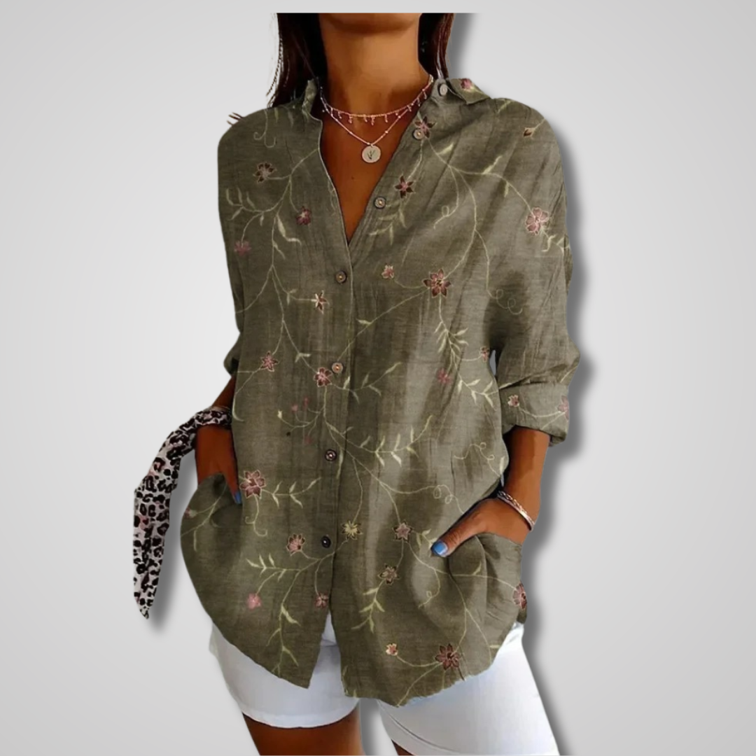 Emma - Women's Summer Vintage Casual Shirt