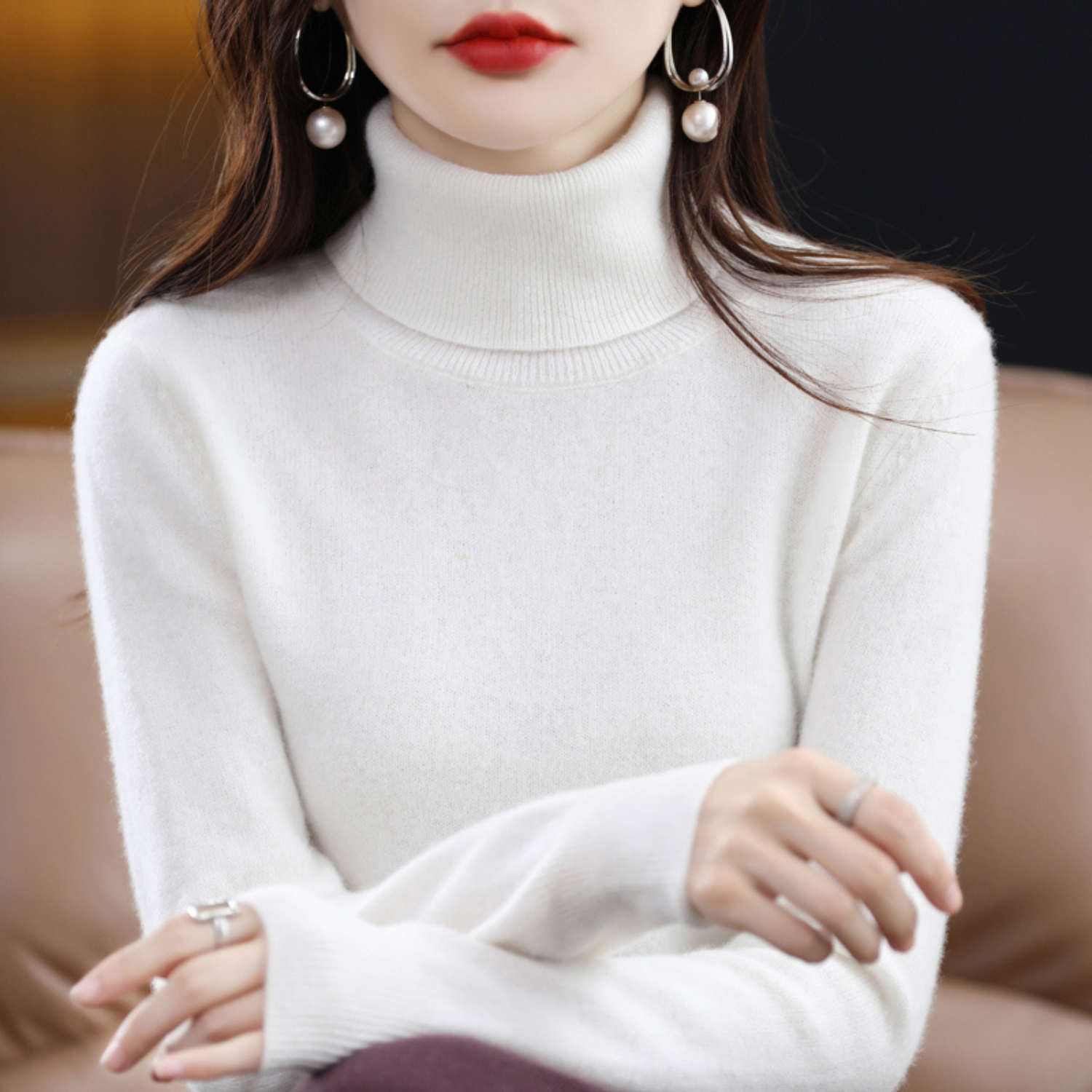 Blake - Women's Spring Classic Turtleneck Sweater