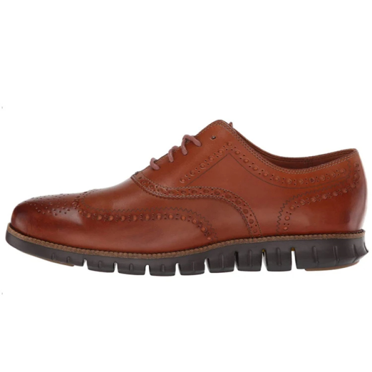 Henry - Men's Brogue-Lace-Up Shoes with Wingtip