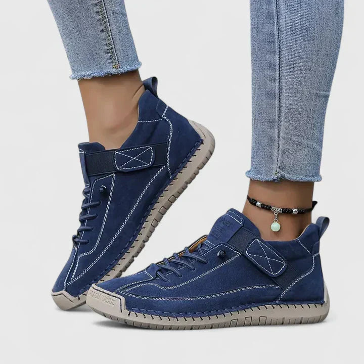 Rachel - Women's Relaxed Chic Comfortable Lace-Up Sneakers