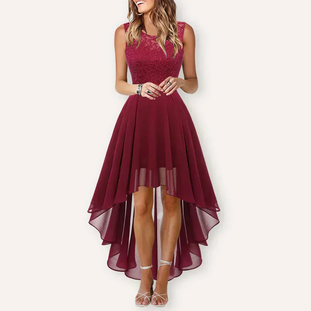 Caitlin - Women's Wedding Guest High-Low Elegant Dress