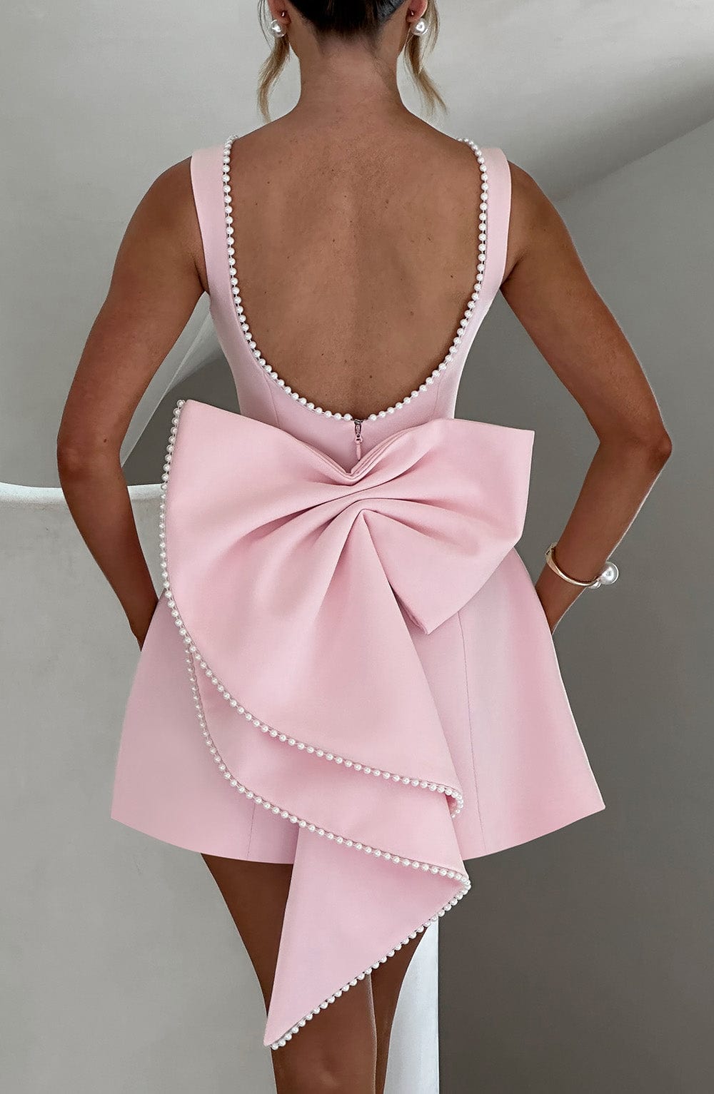 Amber - Women's Wedding Guest Strukturiertes Mini Dress