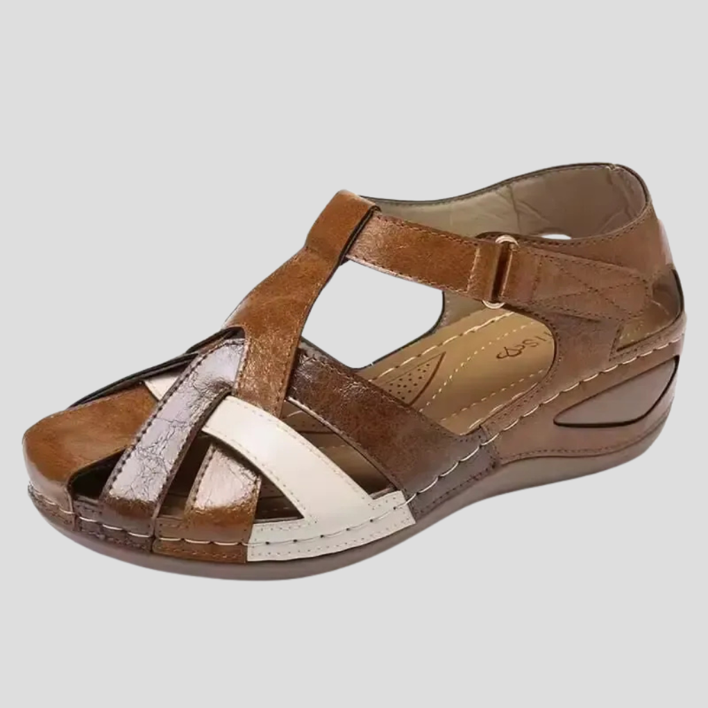 Women's Comfort Arch Support Leather Sandals - Women's Comfort Arch Support Leather Sandals