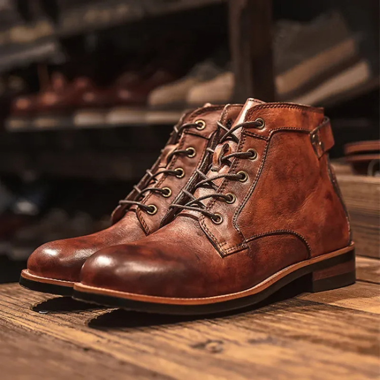 Ethan - Men's Casual Lace-Up Ankle Boots bis zum Ankle