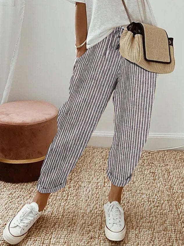 Caitlin - Stylish Casual-Leinenhose