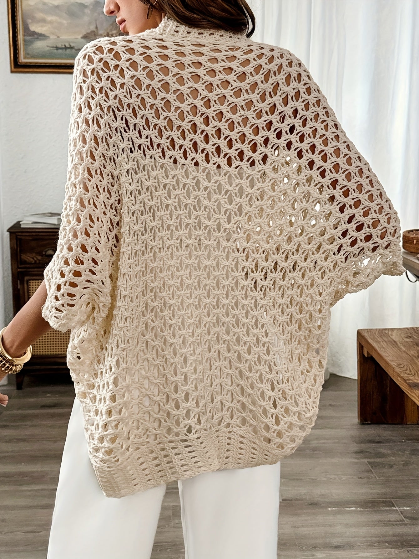 Caroline - Women's Spring Open Drapierter Cardigan