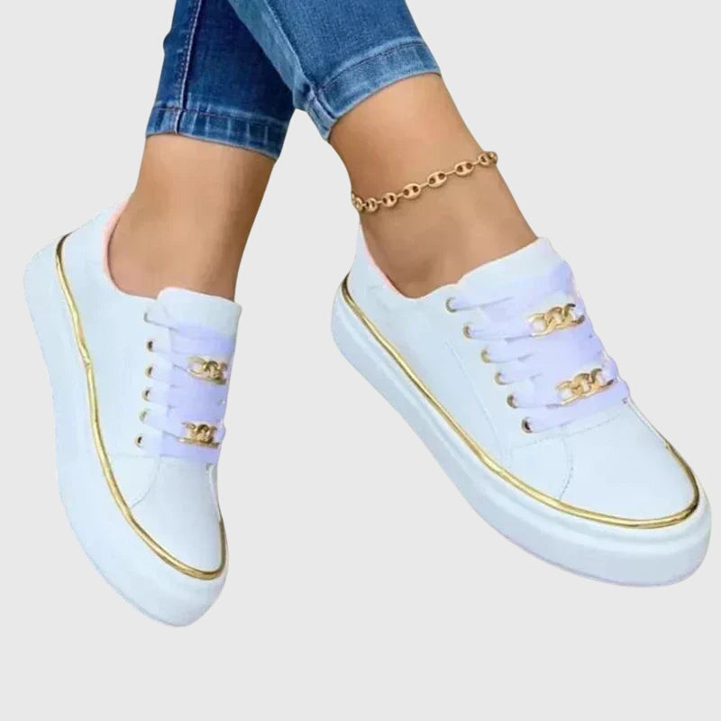 Lily - Women's Spring Casual Samt Lace-Up Sneakers