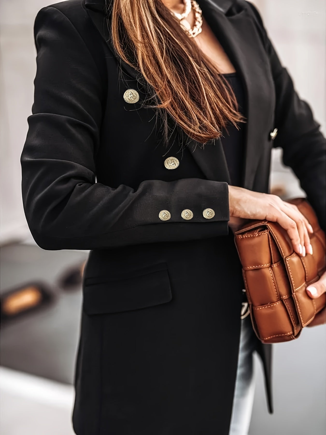 Lauren - Women's Casual-Office Blazer with Doppelknopfleiste