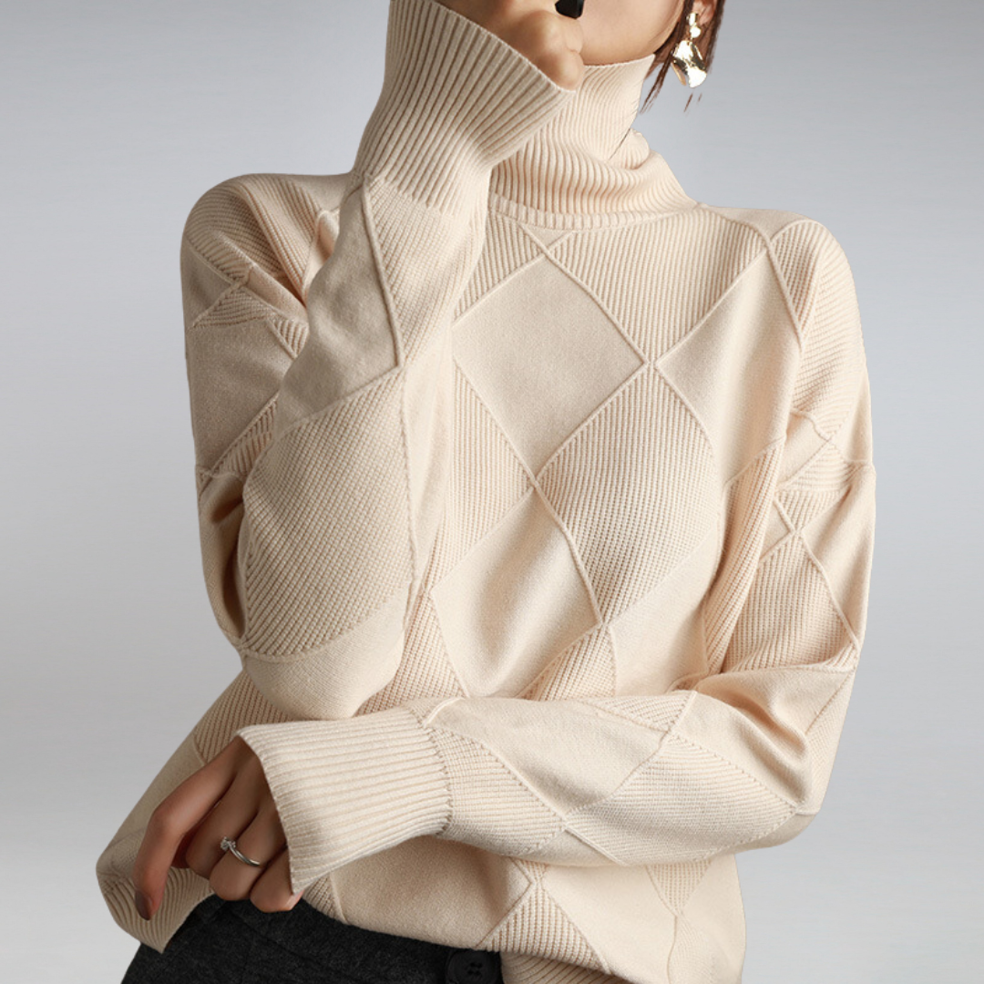 Margaret - Women's Spring Turtleneck Sweater