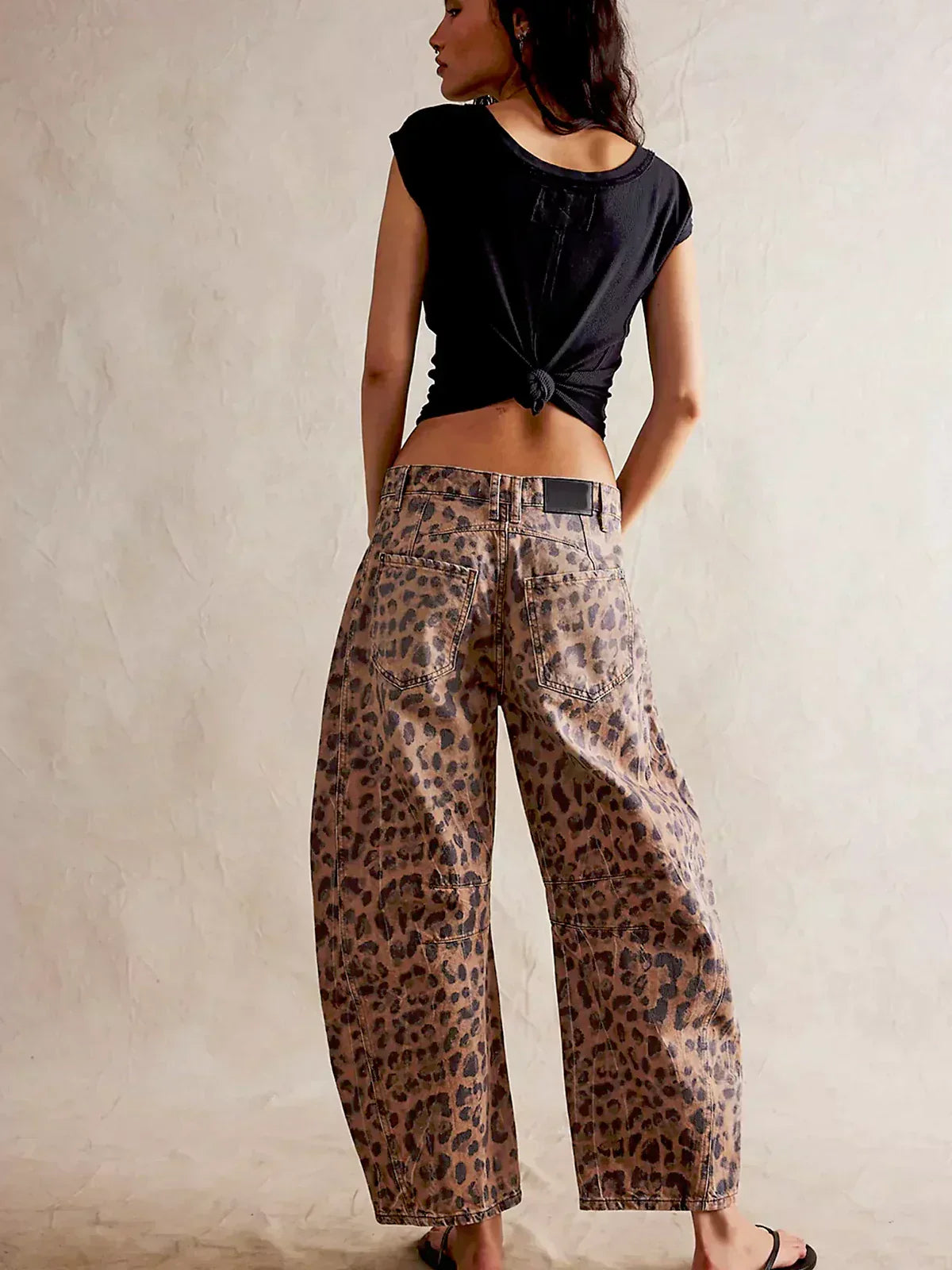 Lottie - Women's Bedruckte Jeans with Weitem Bein