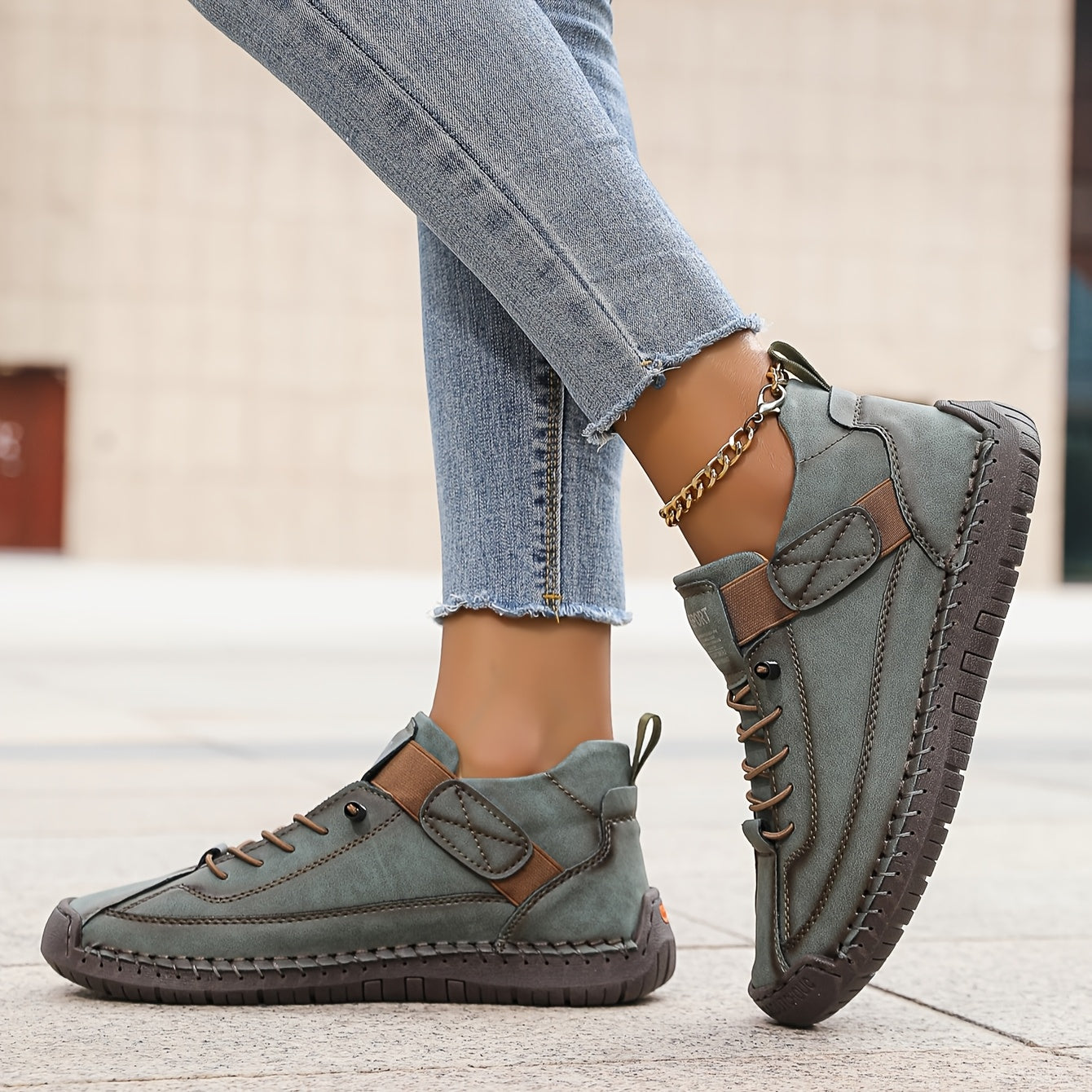 Amelia - Women's Casual Lace-Up Platform-Sneaker