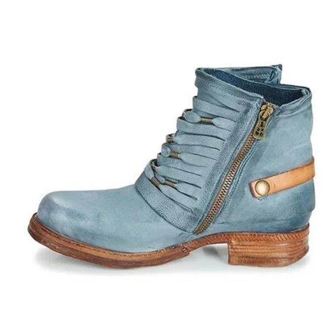 Zoe - Women's Casual Ankle Boots with seitlicher Buckle
