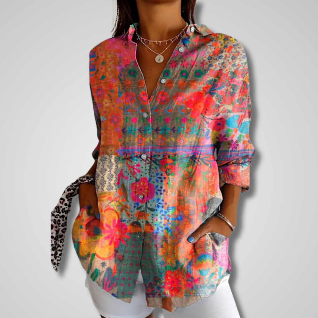 Emma - Women's Summer Vintage Casual Shirt