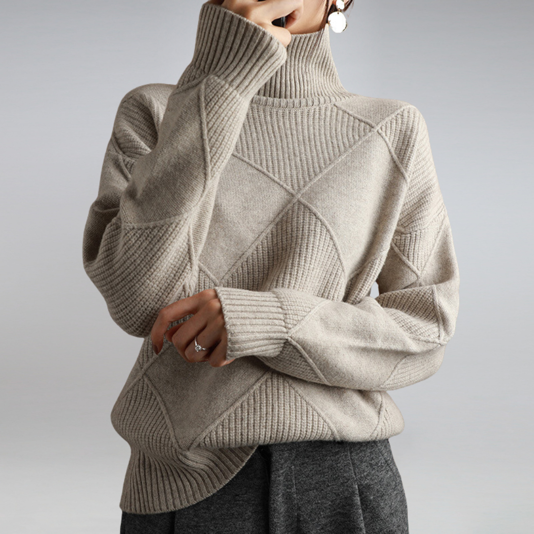 Margaret - Women's Spring Turtleneck Sweater