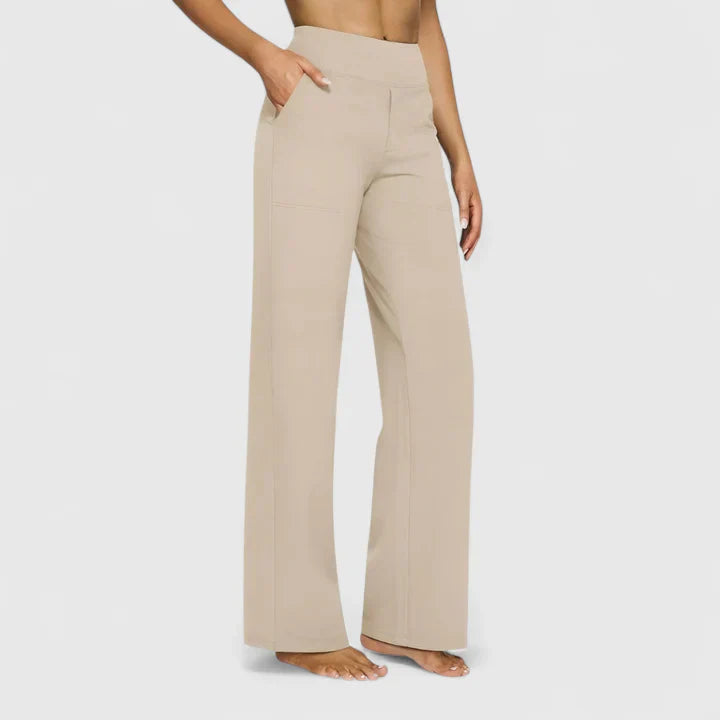 Deborah - Women's Wide Lounge-Trousers with Stretchbund
