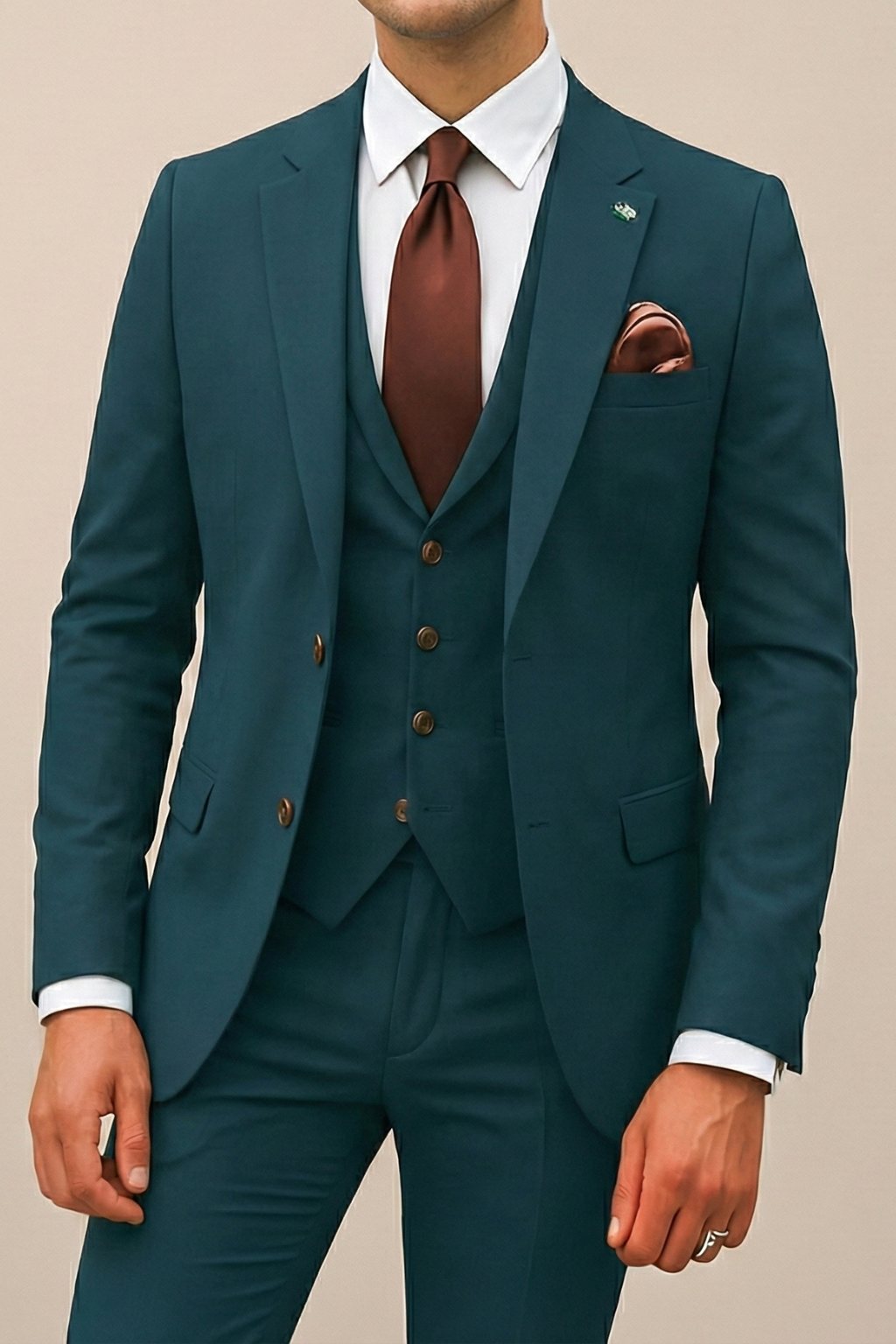 Casey - Men's Spring Modern Three-Piece Suit Set