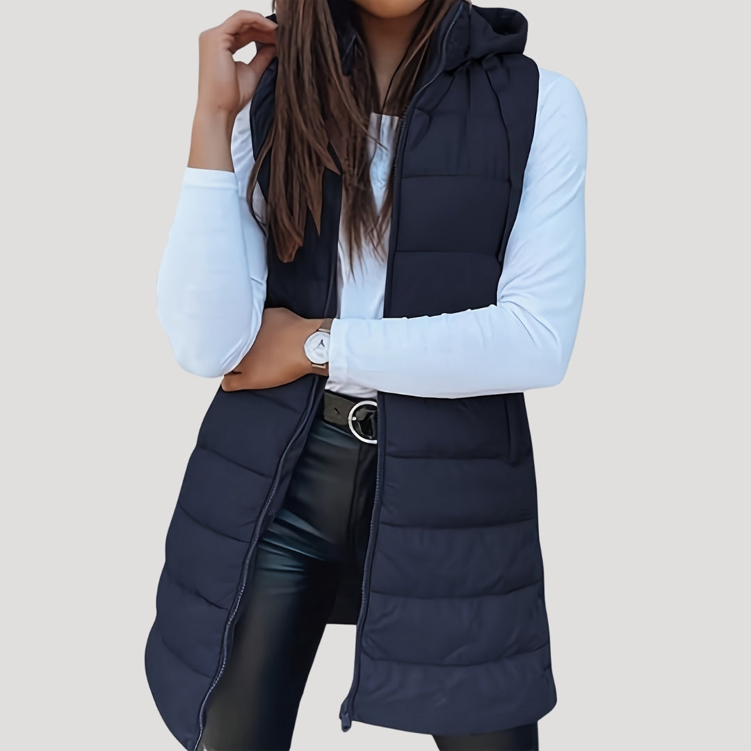 Gillian - Spring Steppweste for Women's with Hood
