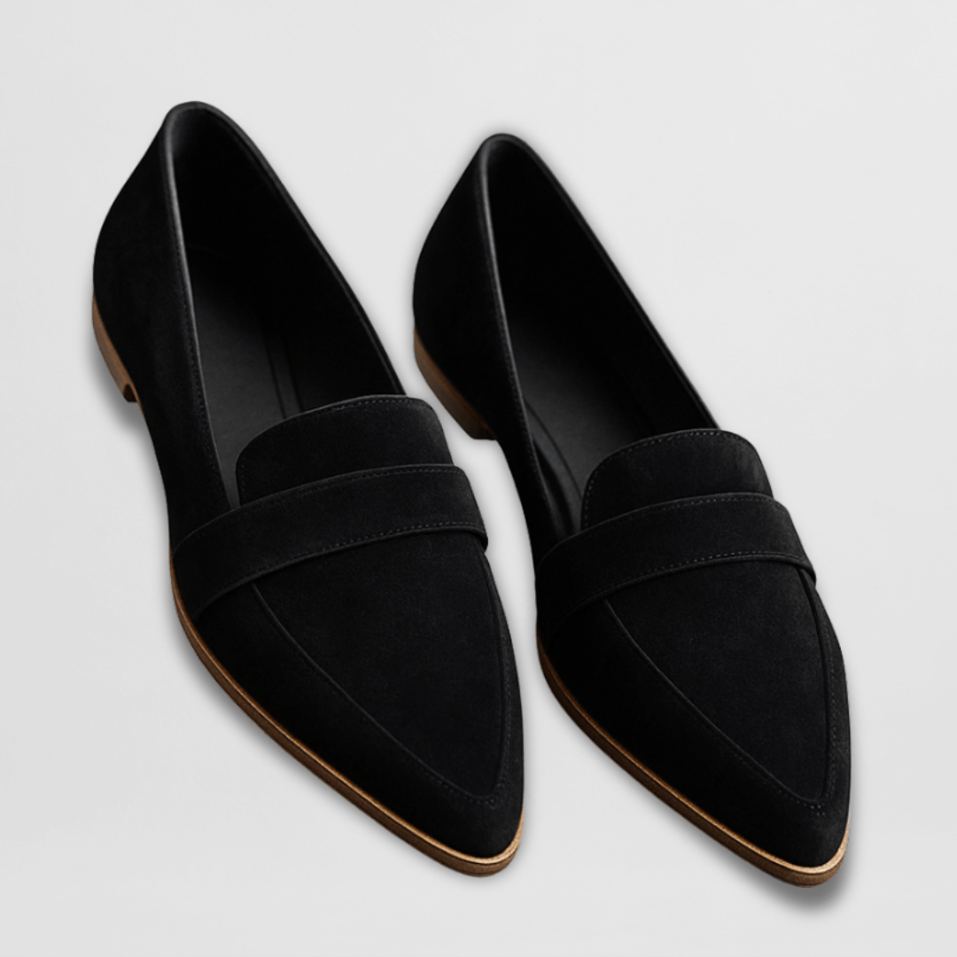 Pamela - Women's Spring Spitz Zulaufende Wildleder Loafers