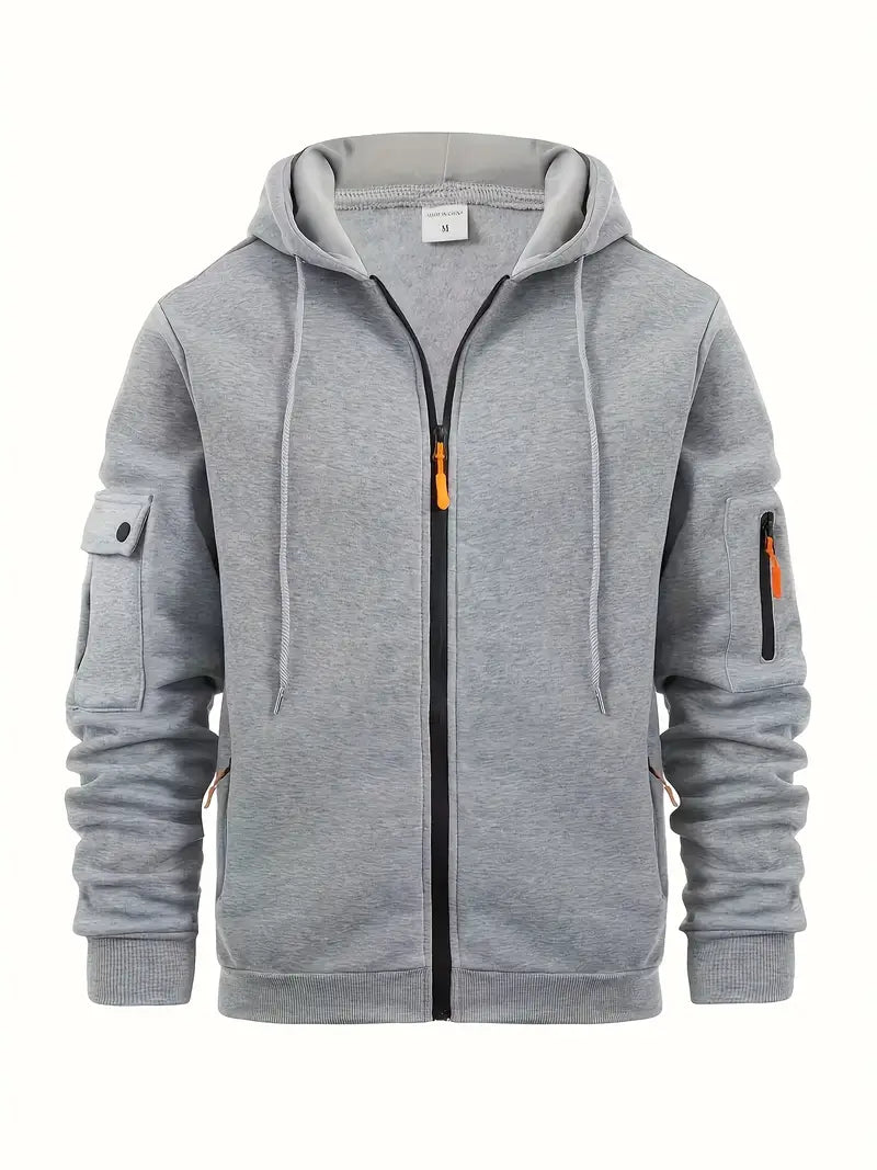 Dylan - Men's Modern Full Zip Hoodie with Pockets