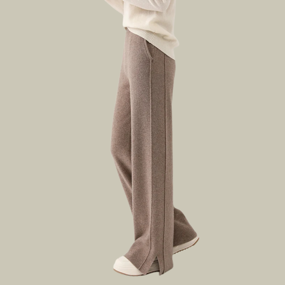 Freya - Relaxed Geschnittene Strickhose for Women's
