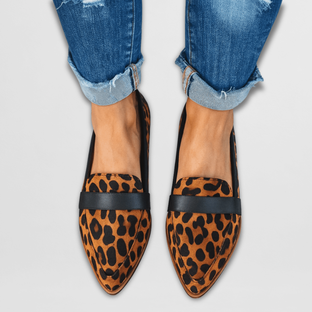 Pamela - Women's Spring Spitz Zulaufende Wildleder Loafers