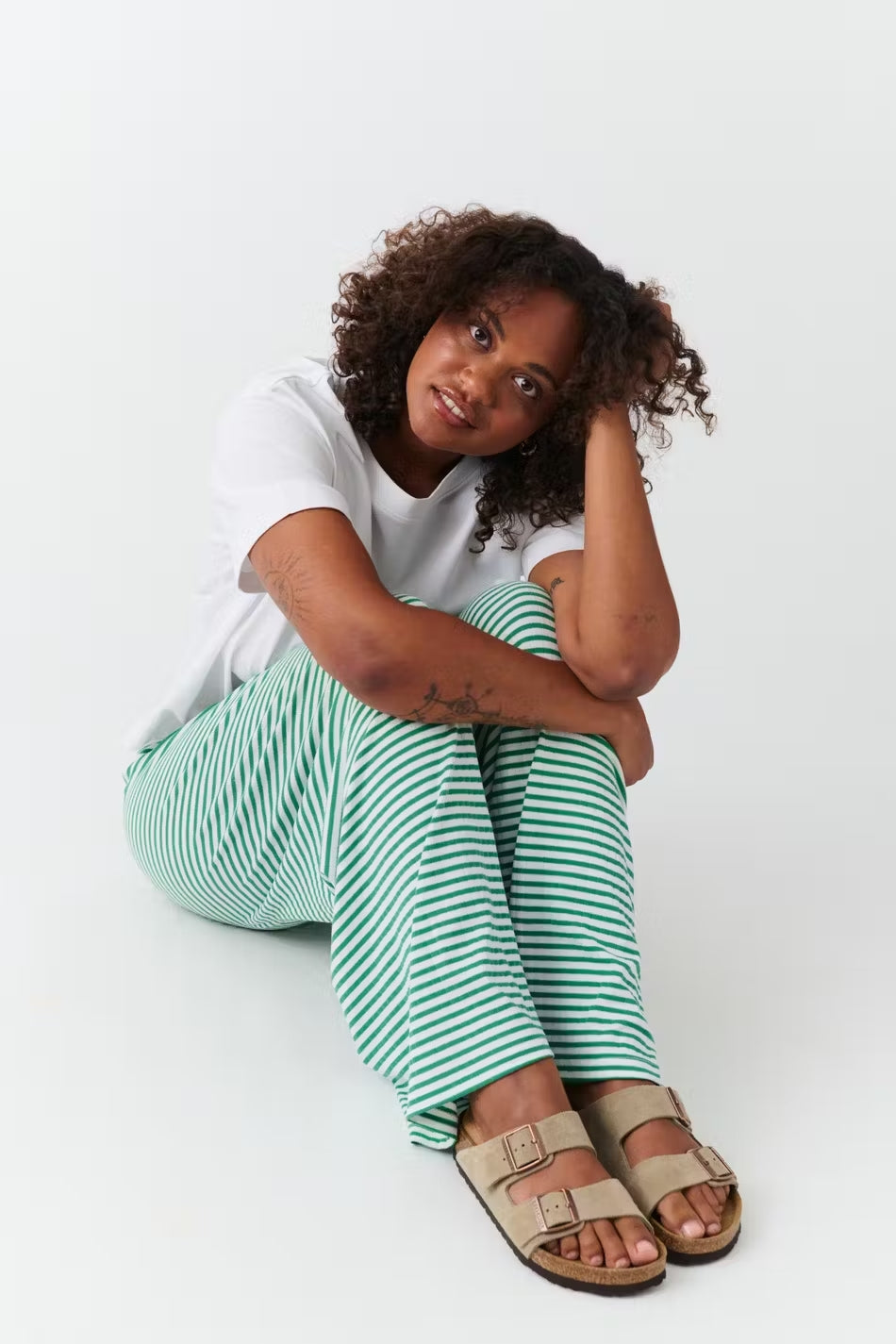 Florence - Women's Spring-Gestreifte Relaxed-Trousers