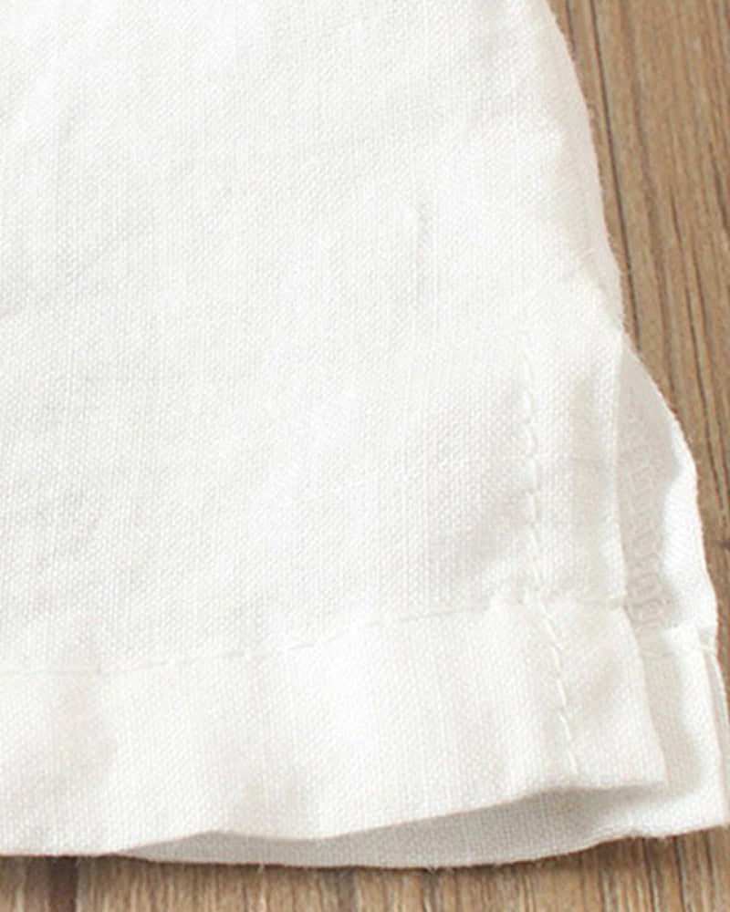 Florence - Women's Summer Casual Blouse with Knopfdetails