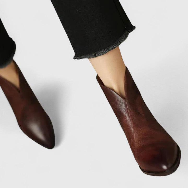 Michelle - Elegant Ankle Boots with Block Heel