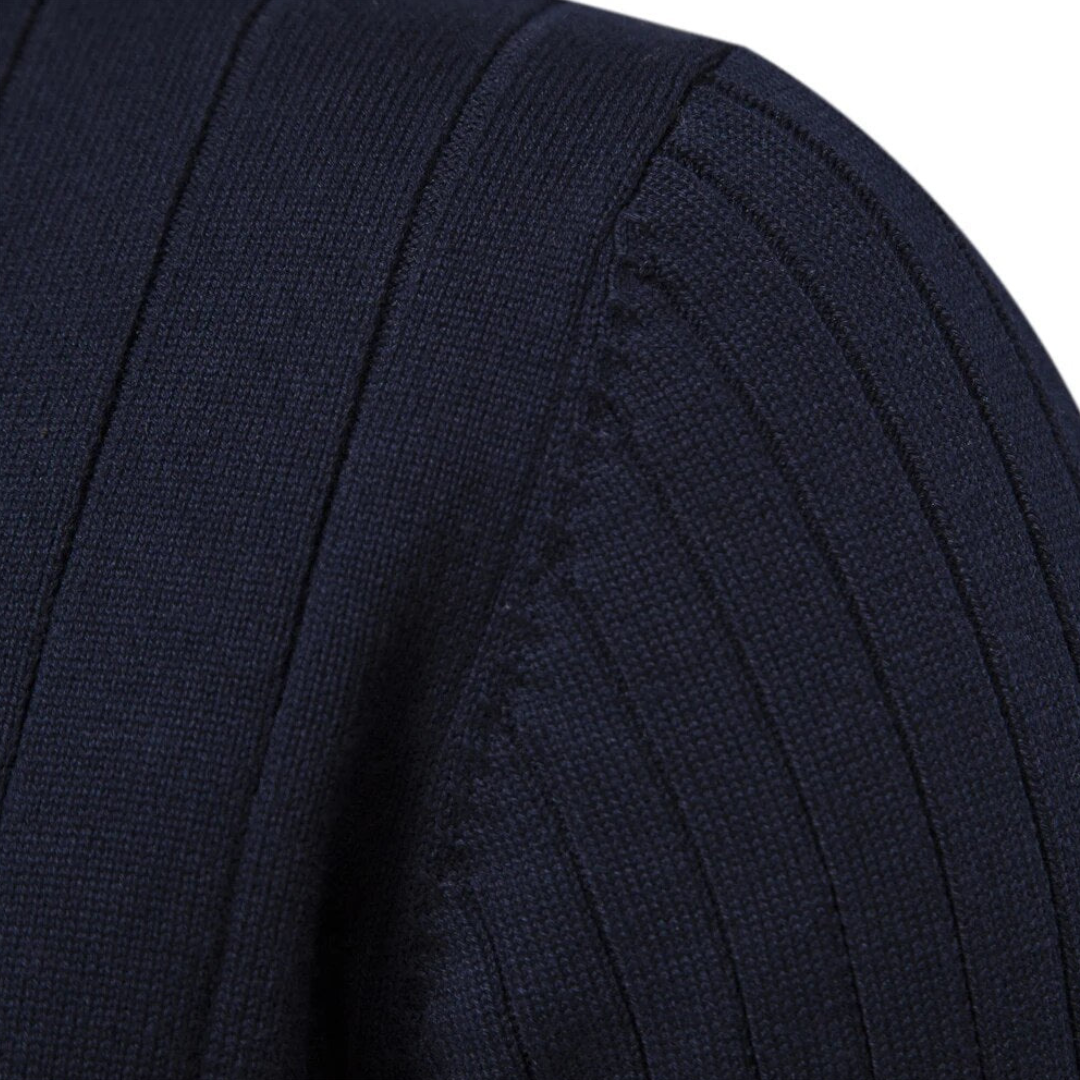 William - Men's Spring Quarter-Zip Long Sleeve Sweater