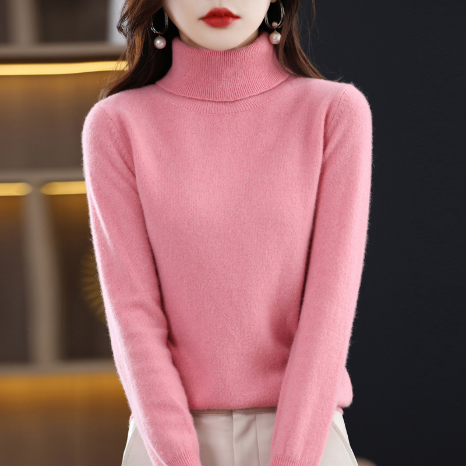 Blake - Women's Spring Classic Turtleneck Sweater