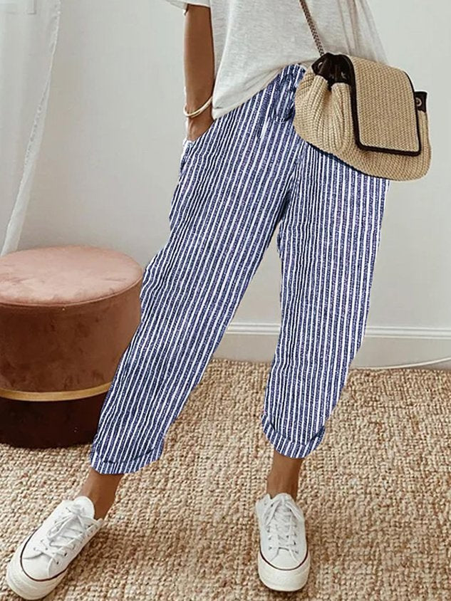Caitlin - Stylish Casual-Leinenhose